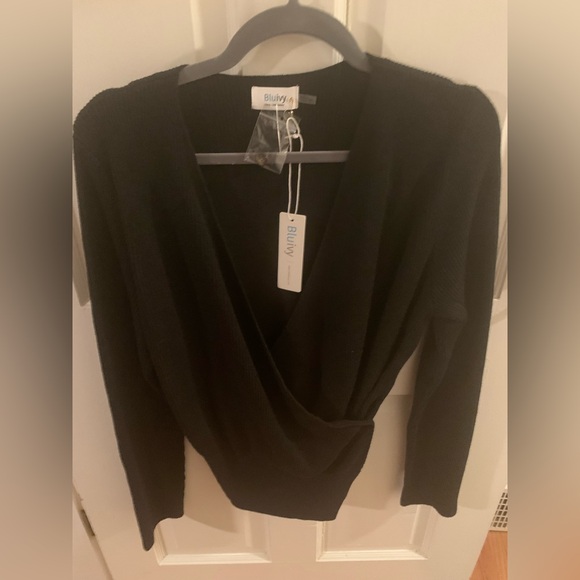 CLEAR OUT!!!! Surplice Wrap Pullover Sweater - Picture 3 of 13